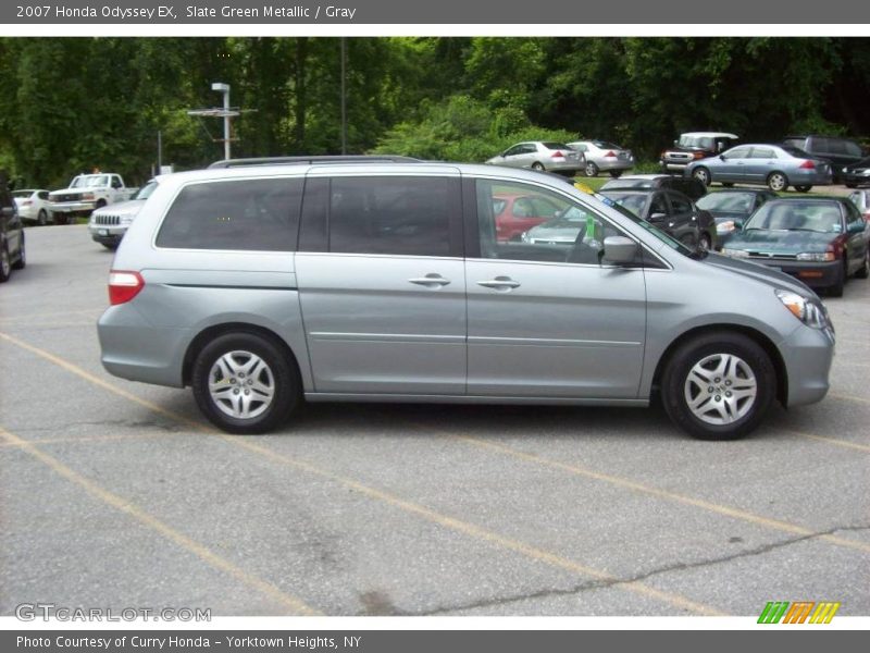 Slate Green Metallic / Gray 2007 Honda Odyssey EX