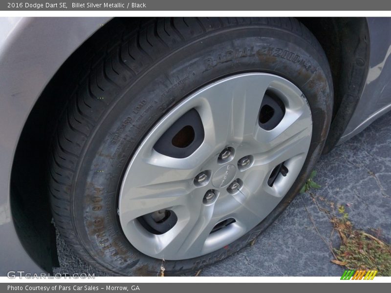 Billet Silver Metallic / Black 2016 Dodge Dart SE