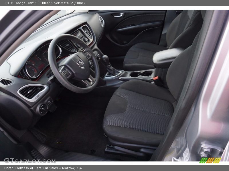 Billet Silver Metallic / Black 2016 Dodge Dart SE