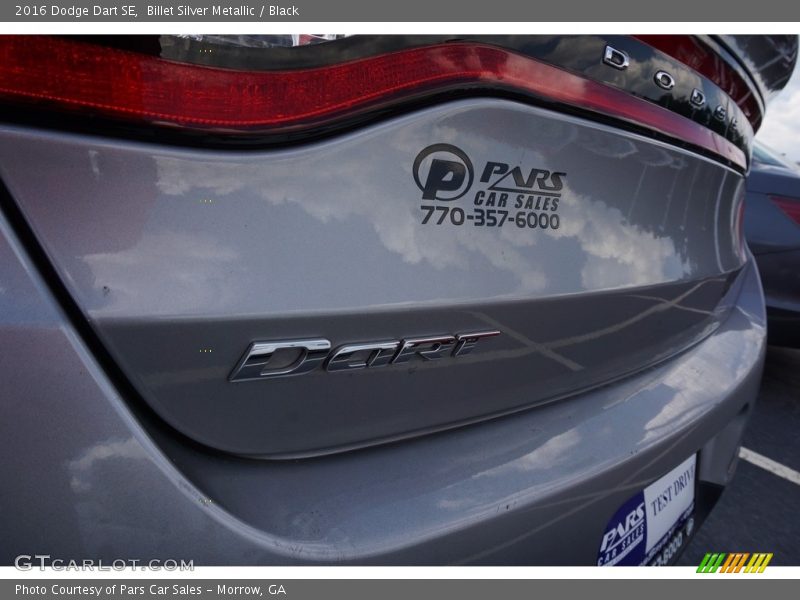 Billet Silver Metallic / Black 2016 Dodge Dart SE