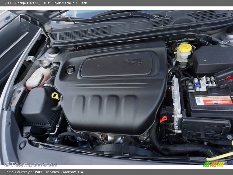 Billet Silver Metallic / Black 2016 Dodge Dart SE