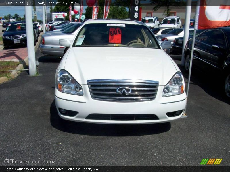 Ivory Pearl White / Latte 2005 Infiniti Q 45