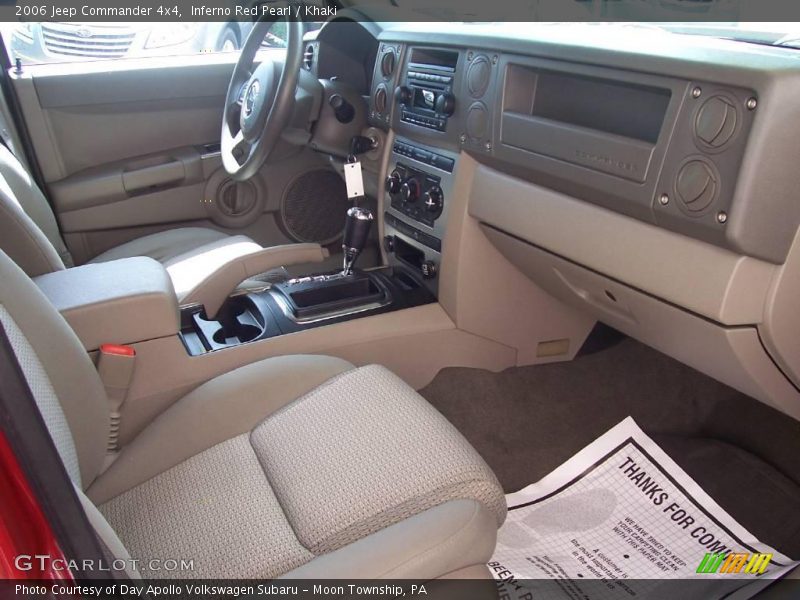 Inferno Red Pearl / Khaki 2006 Jeep Commander 4x4