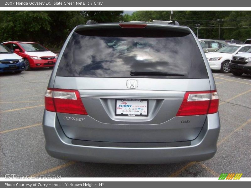 Slate Green Metallic / Gray 2007 Honda Odyssey EX