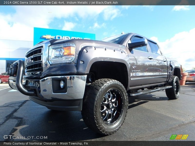 Iridium Metallic / Jet Black/Dark Ash 2014 GMC Sierra 1500 SLT Crew Cab 4x4