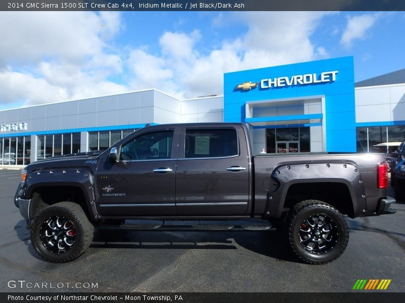 Iridium Metallic / Jet Black/Dark Ash 2014 GMC Sierra 1500 SLT Crew Cab 4x4