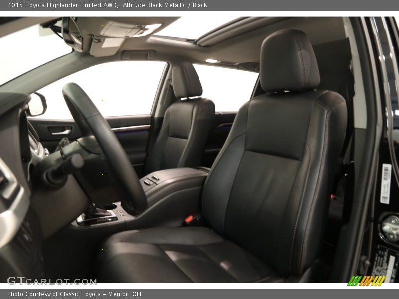 Attitude Black Metallic / Black 2015 Toyota Highlander Limited AWD