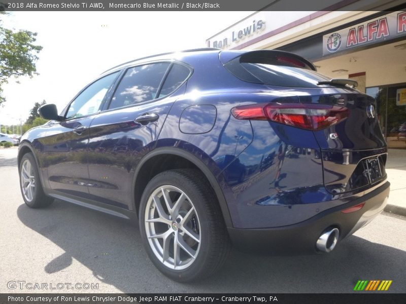 Montecarlo Blue Metallic / Black/Black 2018 Alfa Romeo Stelvio Ti AWD
