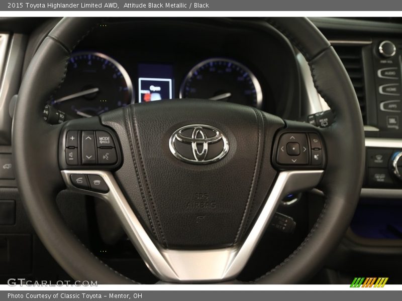 Attitude Black Metallic / Black 2015 Toyota Highlander Limited AWD