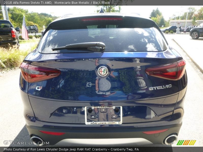 Montecarlo Blue Metallic / Black/Black 2018 Alfa Romeo Stelvio Ti AWD