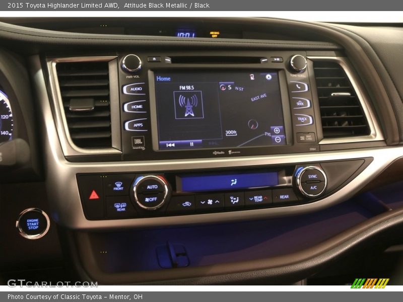 Attitude Black Metallic / Black 2015 Toyota Highlander Limited AWD