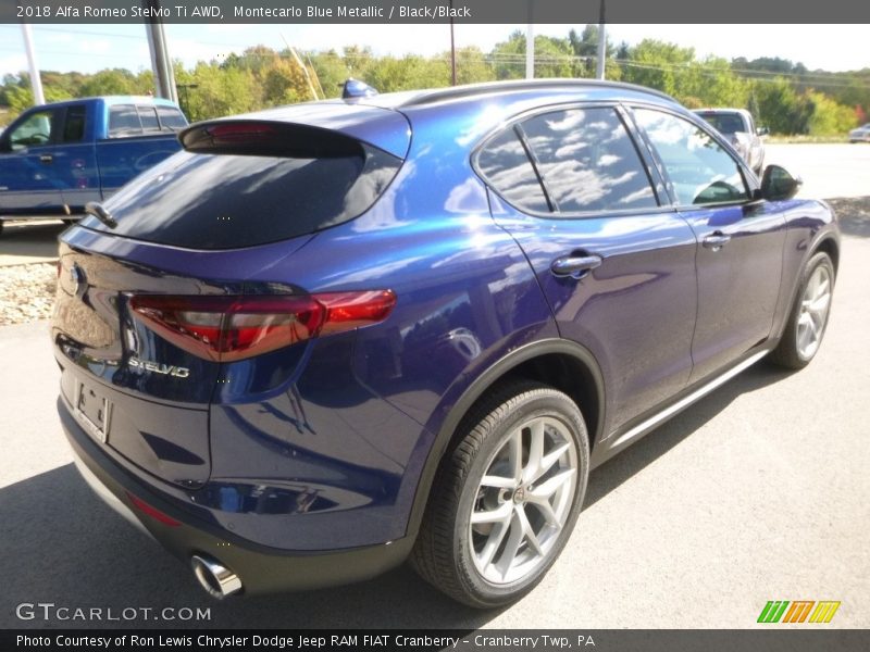Montecarlo Blue Metallic / Black/Black 2018 Alfa Romeo Stelvio Ti AWD