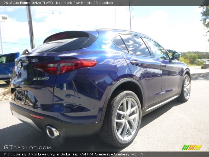 Montecarlo Blue Metallic / Black/Black 2018 Alfa Romeo Stelvio Ti AWD