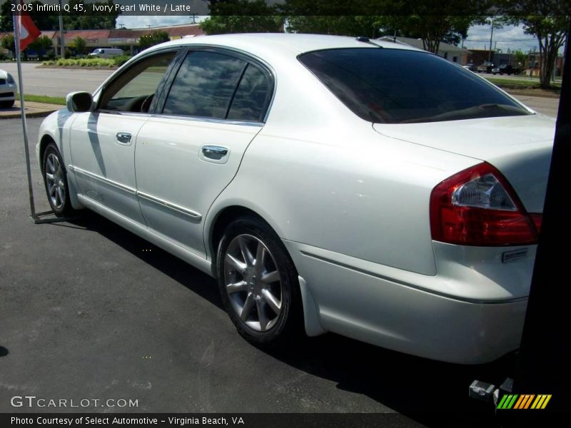 Ivory Pearl White / Latte 2005 Infiniti Q 45