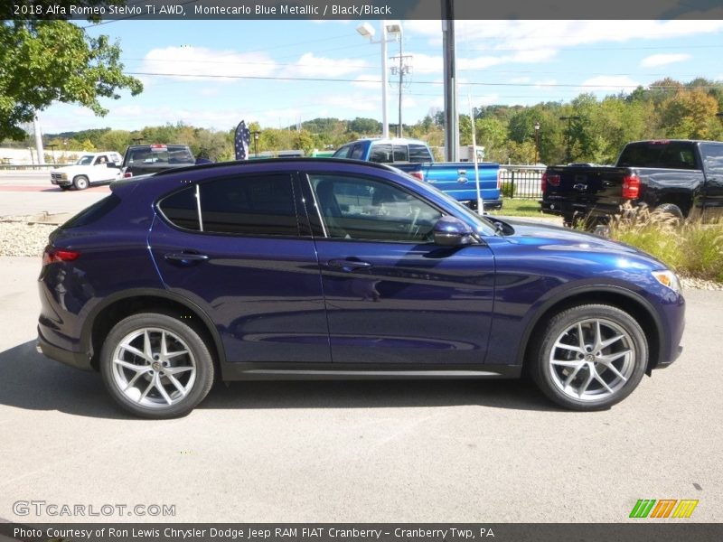 Montecarlo Blue Metallic / Black/Black 2018 Alfa Romeo Stelvio Ti AWD