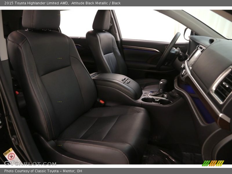 Attitude Black Metallic / Black 2015 Toyota Highlander Limited AWD
