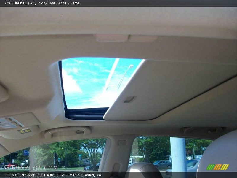 Ivory Pearl White / Latte 2005 Infiniti Q 45