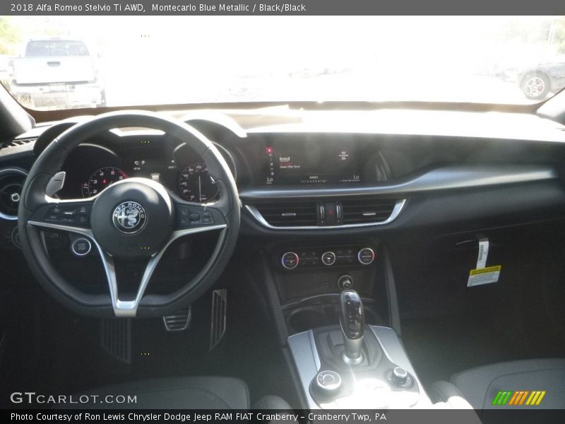 Montecarlo Blue Metallic / Black/Black 2018 Alfa Romeo Stelvio Ti AWD