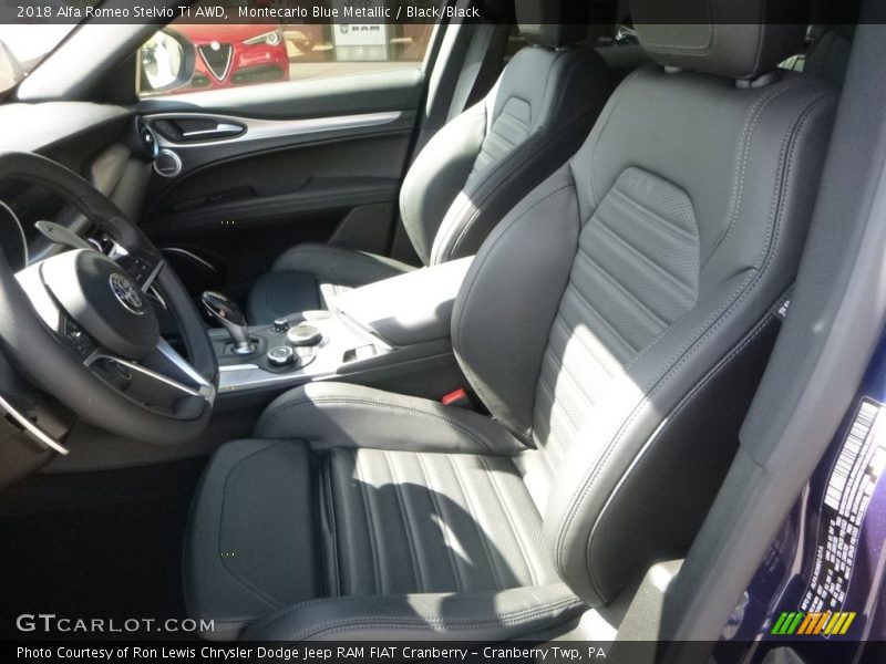 Montecarlo Blue Metallic / Black/Black 2018 Alfa Romeo Stelvio Ti AWD
