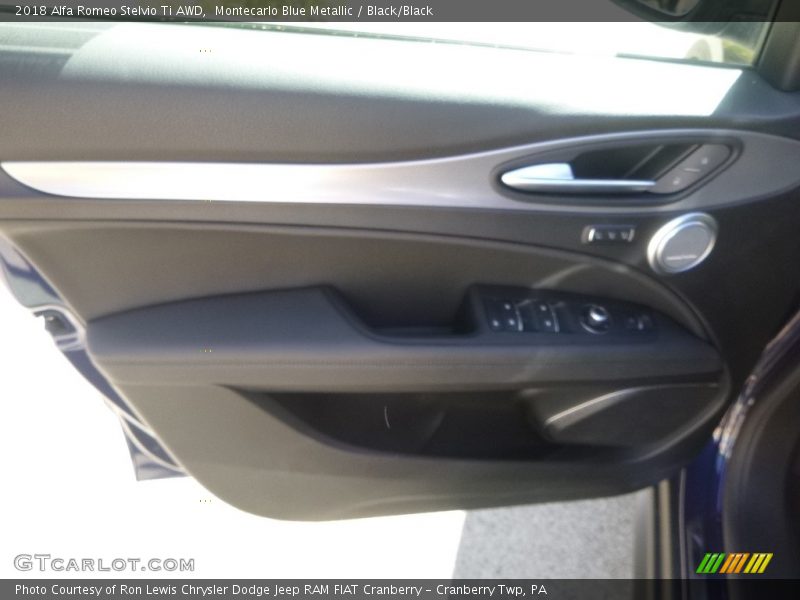 Montecarlo Blue Metallic / Black/Black 2018 Alfa Romeo Stelvio Ti AWD