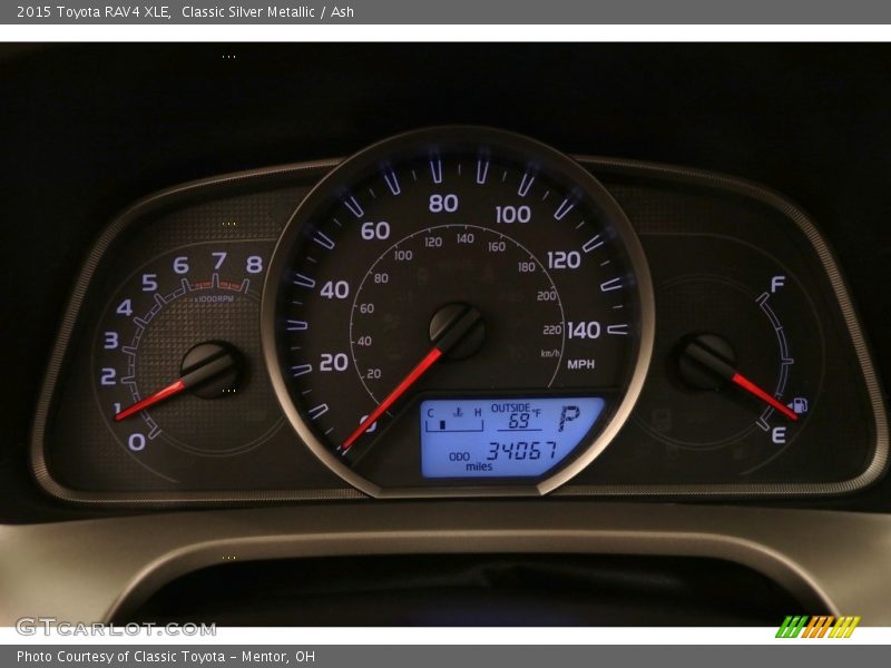 Classic Silver Metallic / Ash 2015 Toyota RAV4 XLE