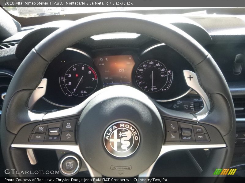 Montecarlo Blue Metallic / Black/Black 2018 Alfa Romeo Stelvio Ti AWD