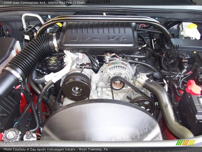 Inferno Red Pearl / Khaki 2006 Jeep Commander 4x4