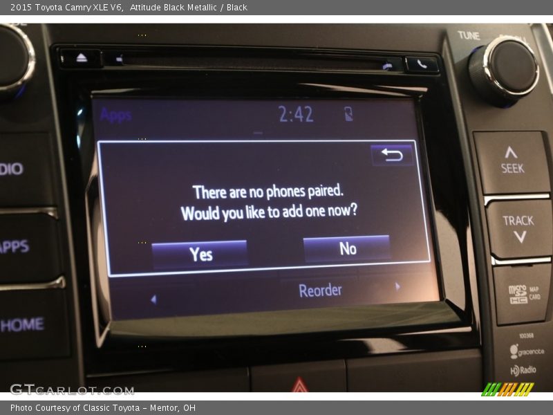 Attitude Black Metallic / Black 2015 Toyota Camry XLE V6