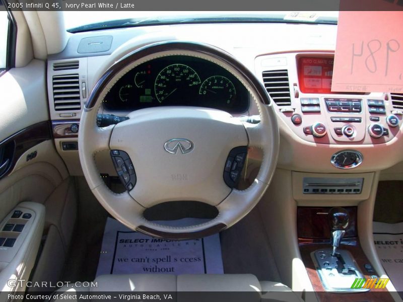 Ivory Pearl White / Latte 2005 Infiniti Q 45