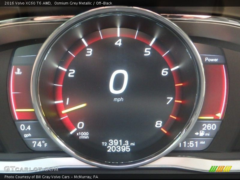 Osmium Grey Metallic / Off-Black 2016 Volvo XC60 T6 AWD