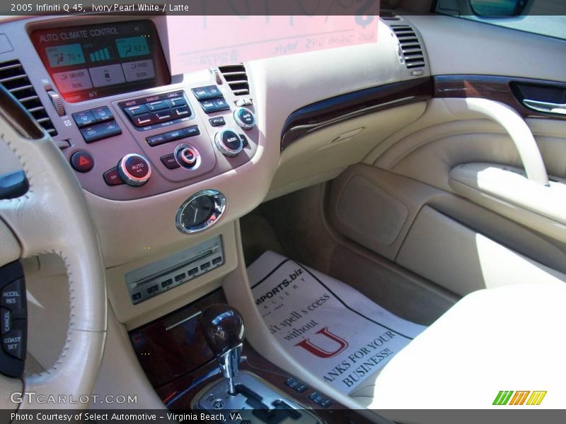 Ivory Pearl White / Latte 2005 Infiniti Q 45
