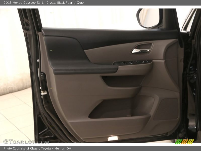 Crystal Black Pearl / Gray 2015 Honda Odyssey EX-L