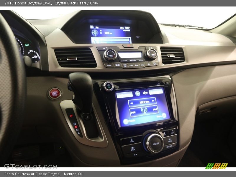 Crystal Black Pearl / Gray 2015 Honda Odyssey EX-L