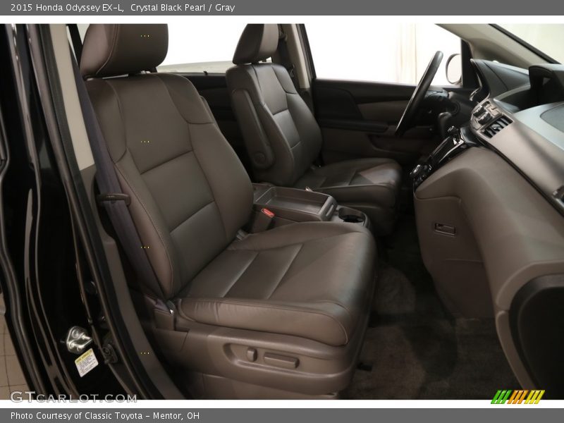 Crystal Black Pearl / Gray 2015 Honda Odyssey EX-L