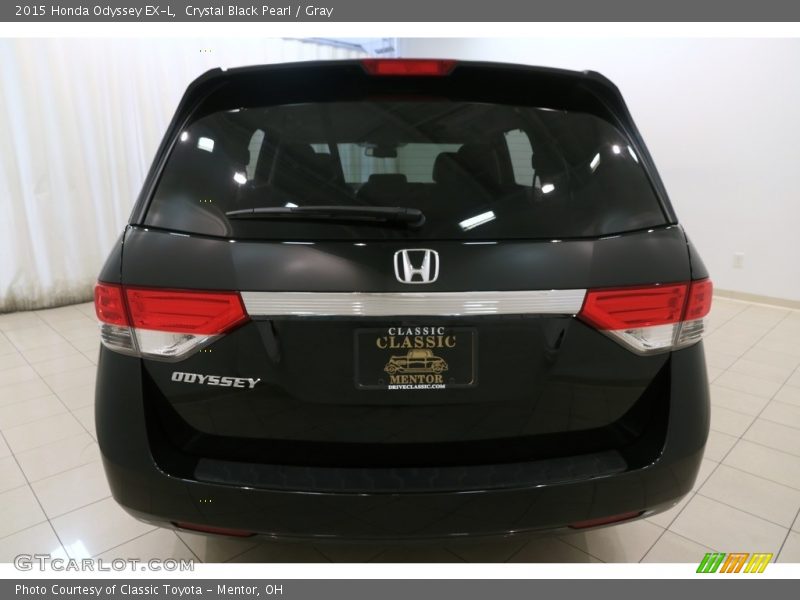 Crystal Black Pearl / Gray 2015 Honda Odyssey EX-L