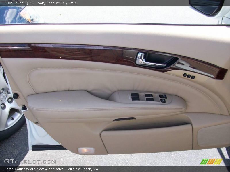 Ivory Pearl White / Latte 2005 Infiniti Q 45
