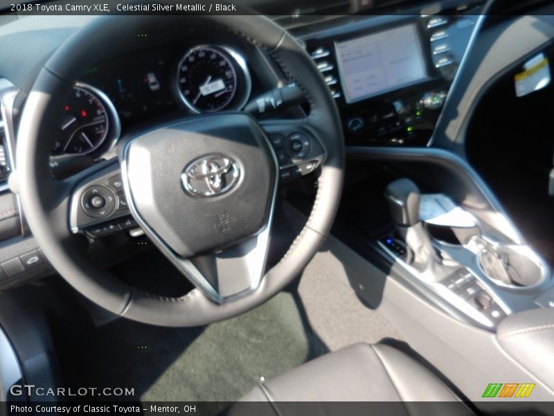 Celestial Silver Metallic / Black 2018 Toyota Camry XLE