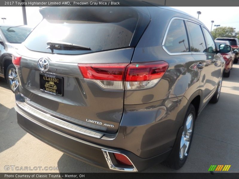 Predawn Gray Mica / Black 2017 Toyota Highlander Limited AWD