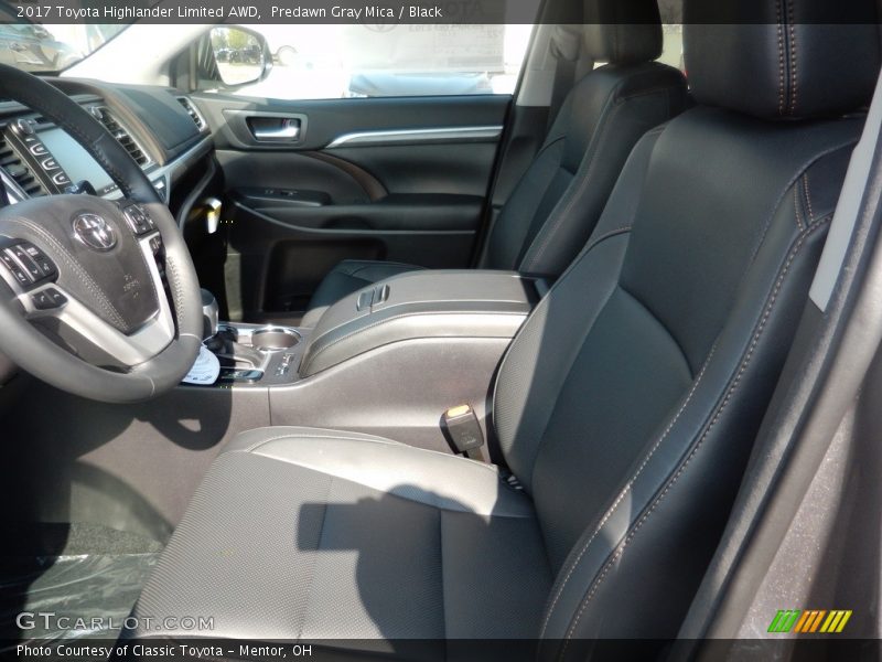 Predawn Gray Mica / Black 2017 Toyota Highlander Limited AWD