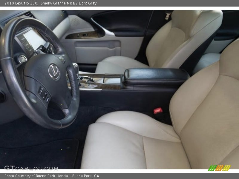 Smoky Granite Mica / Light Gray 2010 Lexus IS 250
