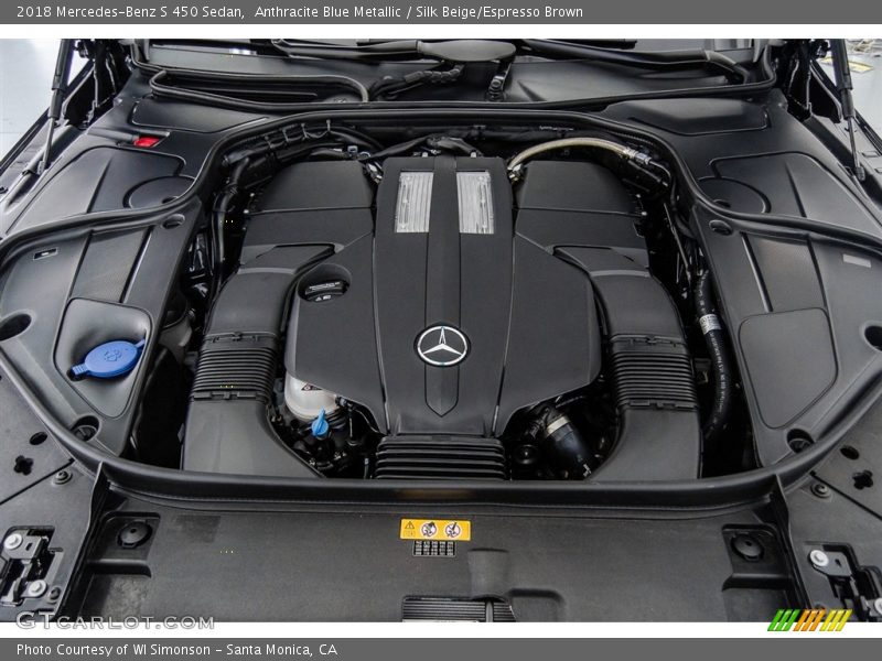  2018 S 450 Sedan Engine - 3.0 Liter biturbo DOHC 24-Valve VVT V6