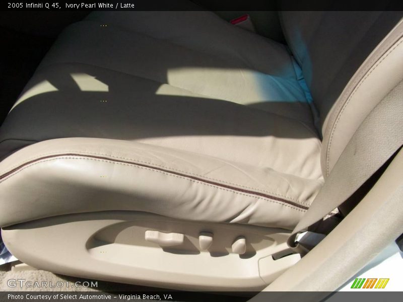 Ivory Pearl White / Latte 2005 Infiniti Q 45