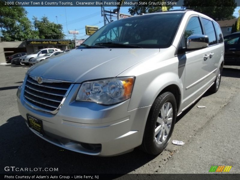 Clearwater Blue Pearlcoat / Medium Slate Gray/Light Shale 2008 Chrysler Town & Country Touring