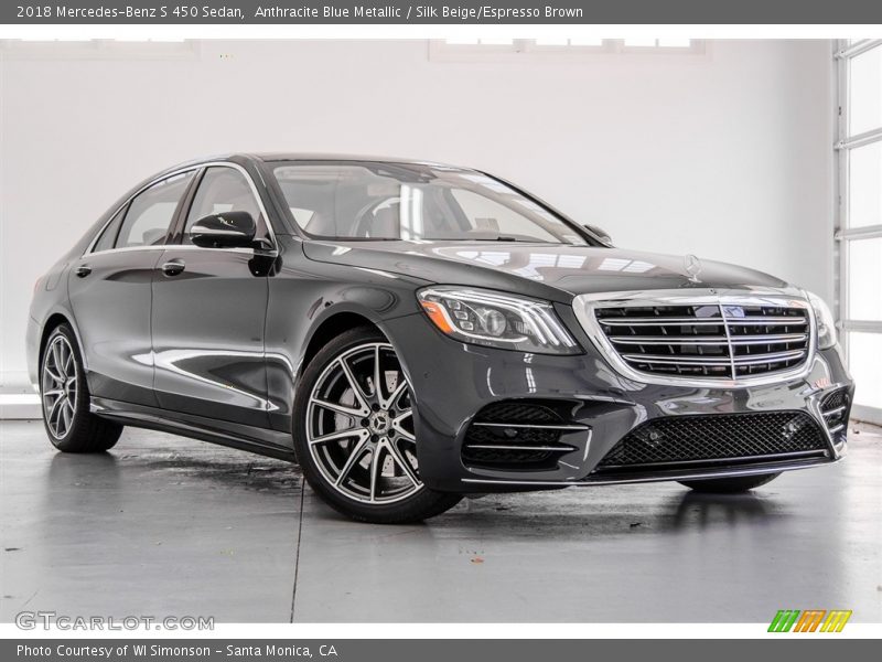 Front 3/4 View of 2018 S 450 Sedan