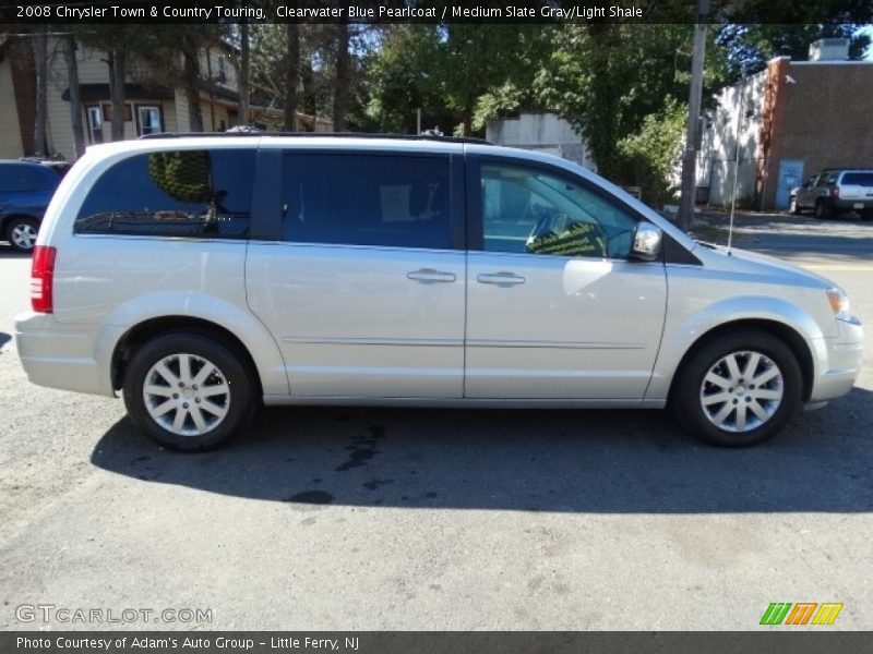 Clearwater Blue Pearlcoat / Medium Slate Gray/Light Shale 2008 Chrysler Town & Country Touring