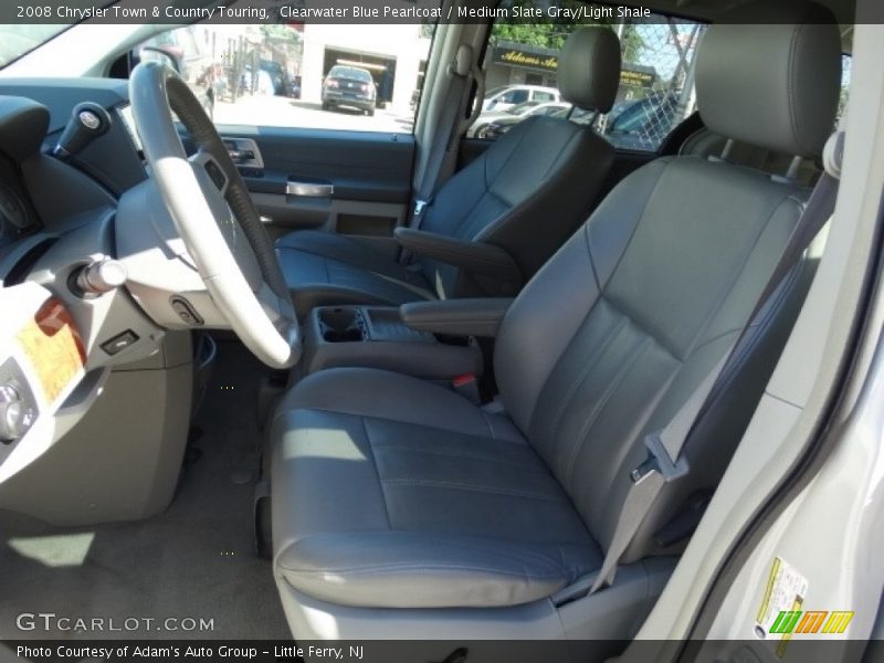 Clearwater Blue Pearlcoat / Medium Slate Gray/Light Shale 2008 Chrysler Town & Country Touring