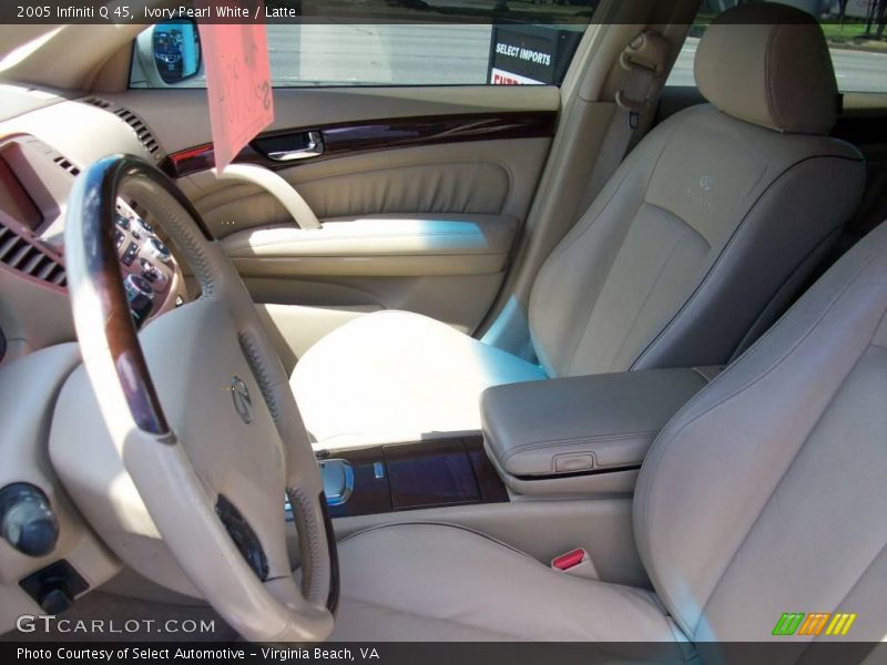 Ivory Pearl White / Latte 2005 Infiniti Q 45