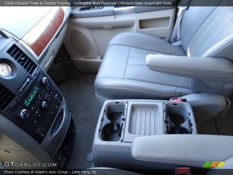 Clearwater Blue Pearlcoat / Medium Slate Gray/Light Shale 2008 Chrysler Town & Country Touring