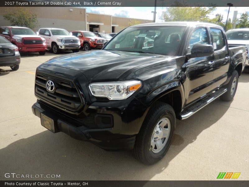 Black / Cement Gray 2017 Toyota Tacoma SR Double Cab 4x4