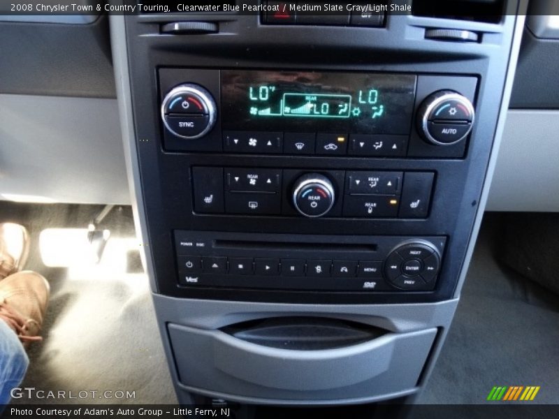 Clearwater Blue Pearlcoat / Medium Slate Gray/Light Shale 2008 Chrysler Town & Country Touring